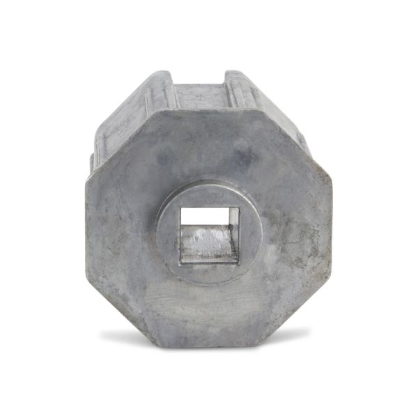 Gear Insert Tube Connector Alu 60mm Oct w/13mm Sq Hole