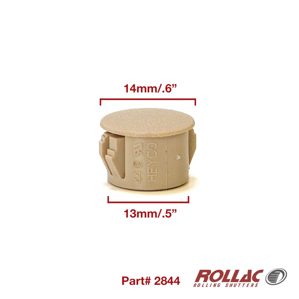 2844 2844 Plug Button with measurements