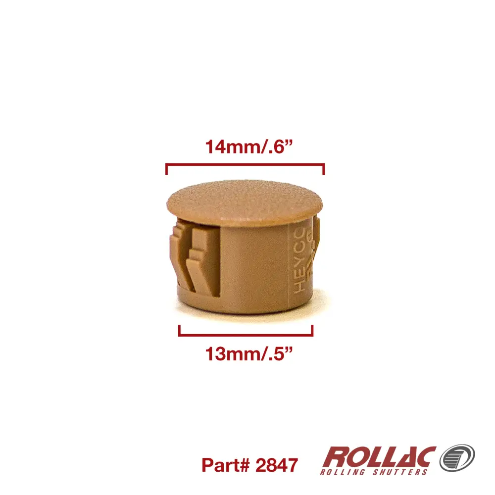 2847 2847 Plug Button with measurements