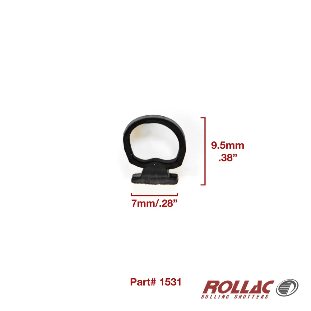 Rubber stripping for maxi baseslat