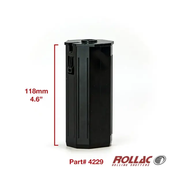 50mm axle, L = 115mm, 10mmSQ hole, clips