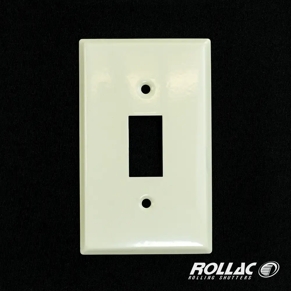 Rocker Plate, 1 gang, Ivory