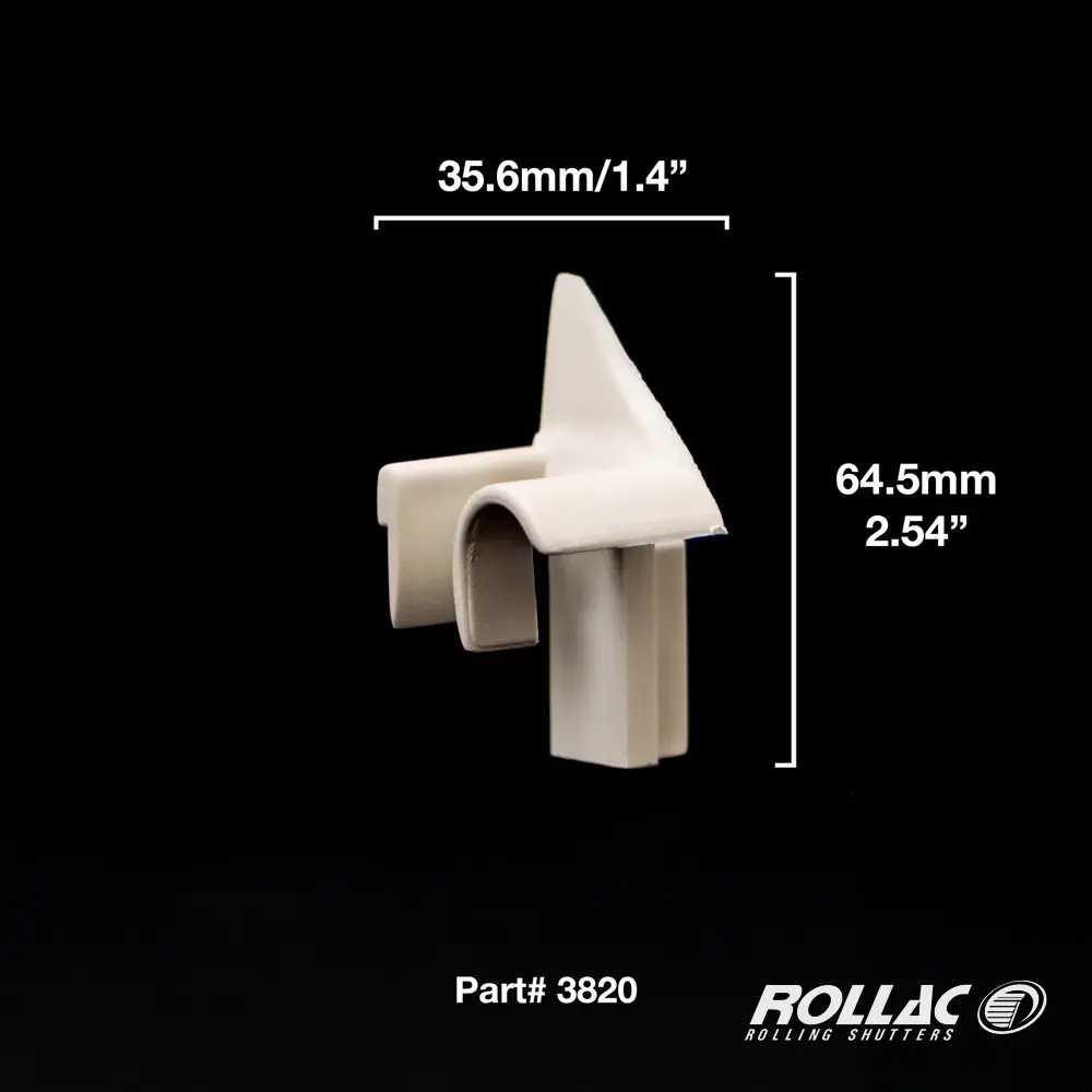MINI ENTRY GUIDE (WHITE) F/MULLION CENTER RAIL, DF-A3