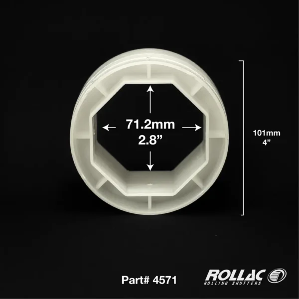 PVC AXLE ADAPTOR F/GALV AXLE (70MM OCT-101MM RND)