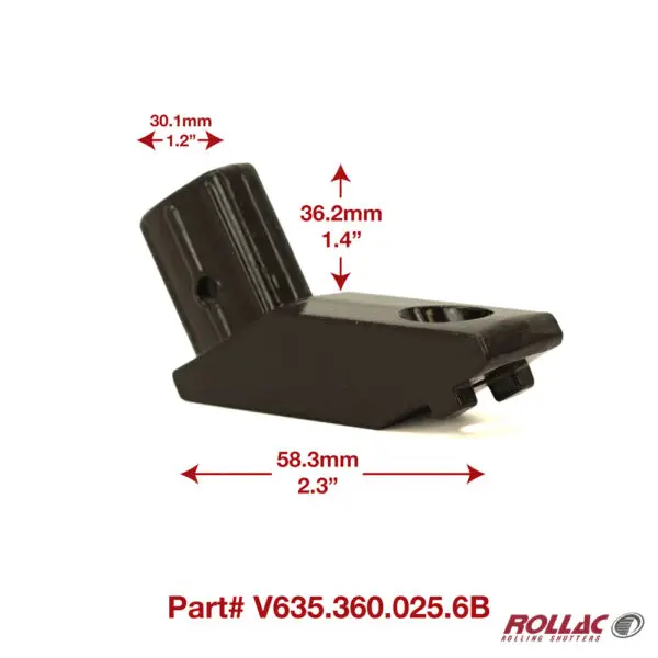 VOSS FRONT BAR FITTING F/MINI DROP ARM (BROWN) RIGHT SIDE