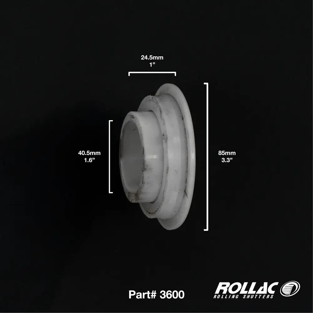 PVC SHAFT SUPPORT F/SIDE CAP (40MM OCT/72MM RND)