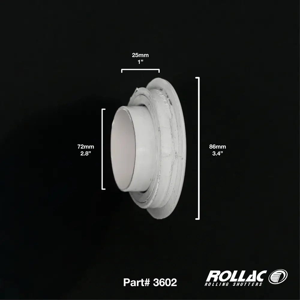 PVC SHAFT SUPPORT F/SIDE CAP (47MM RND/72MM RND)