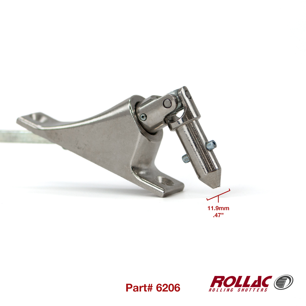 6206 90° 2-HOLE UNIVERSAL (CHROME BASE/11.9MM/6MM SQ X 480MM)