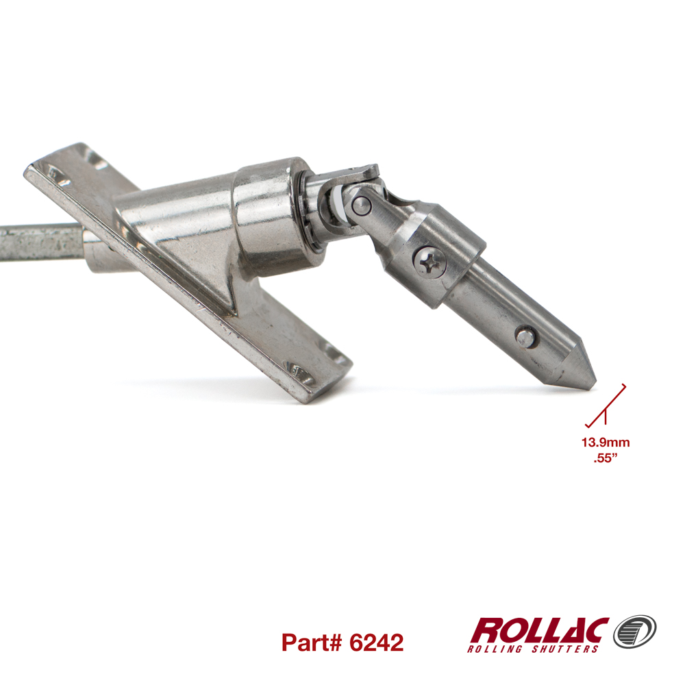 6242 90° 4-HOLE UNIVERSAL (ZINC PLATED) JOINT/REMOVABLE 13.9MM/8MM SQ)