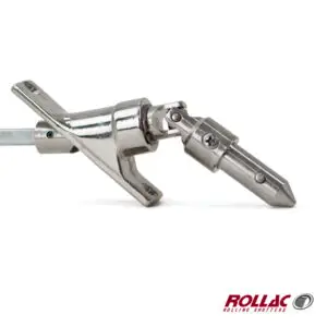 90° 2-HOLE UNIVERSAL (NICKELED JOINT/REMOVABLE 13.9MM/8MM SQ)